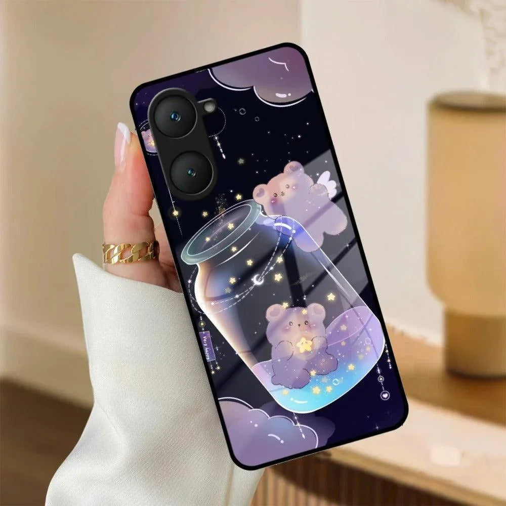 Sky Panda Design Glass Phone Case Cover V2 For iQOO - ShopOnCliQ