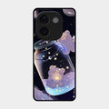 Sky Panda Design Glass Phone Case Cover V2 For Vivo T3 Pro 5G