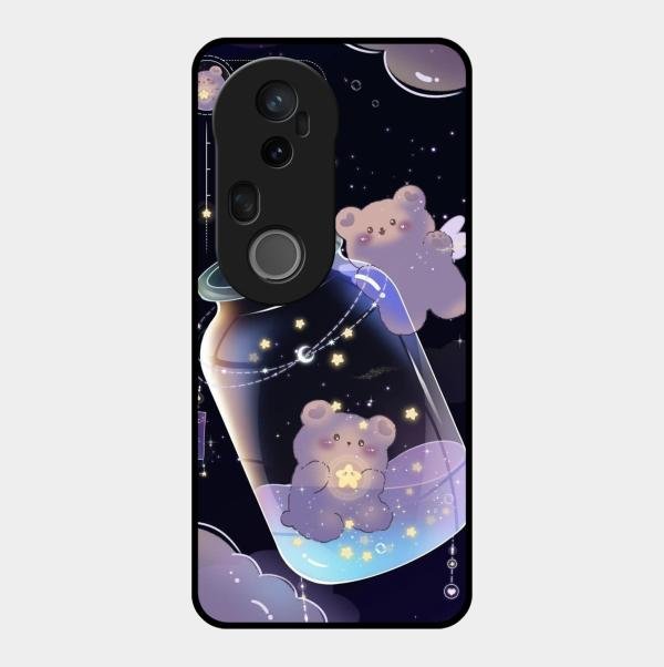 Sky Panda Design Glass Phone Case Cover V2 For Vivo T4 Ultra 5G
