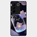 Sky Panda Design Glass Phone Case Cover V2 For Vivo V27 5G