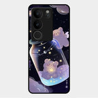 Sky Panda Design Glass Phone Case Cover V2 For Vivo V29 5G