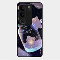 Sky Panda Design Glass Phone Case Cover V2 For Vivo V29 Pro 5G