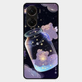 Sky Panda Design Glass Phone Case Cover V2 For Vivo V29E 5G