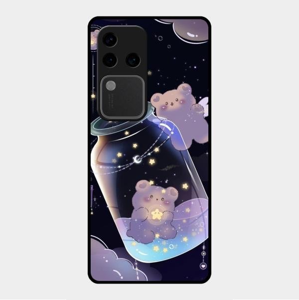 Sky Panda Design Glass Phone Case Cover V2 For Vivo V30 Pro 5G