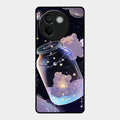Sky Panda Design Glass Phone Case Cover V2 For Vivo V30E 5G