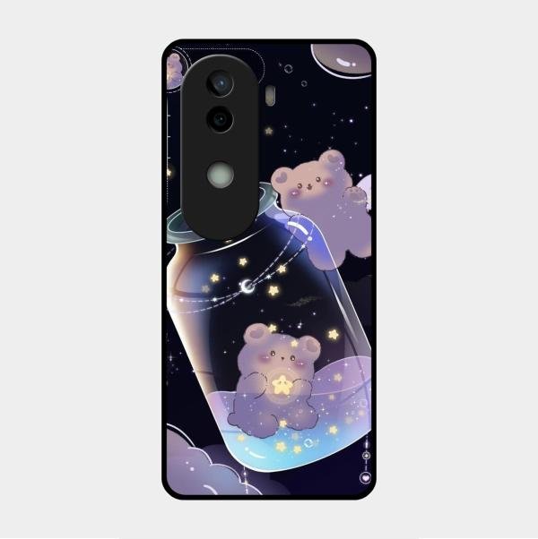 Sky Panda Design Glass Phone Case Cover V2 For Vivo V40E 5G