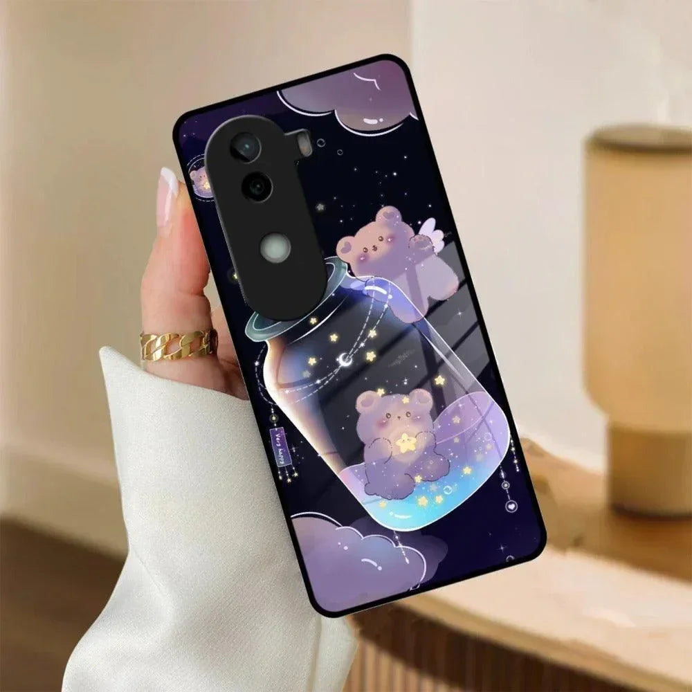 Sky Panda Design Glass Phone Case Cover V2 For iQOO - ShopOnCliQ