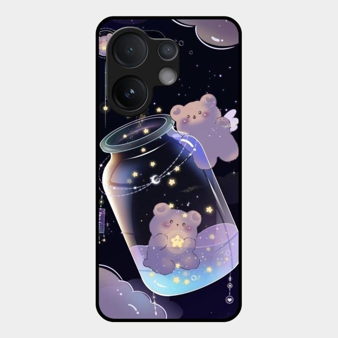 Sky Panda Design Glass Phone Case Cover V2 For Vivo V60 5G
