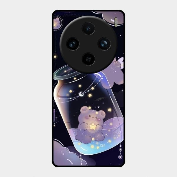 Sky Panda Design Glass Phone Case Cover V2 For Vivo X100 Pro 5G