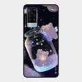 Sky Panda Design Glass Phone Case Cover V2 For Vivo X60 5G