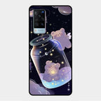 Sky Panda Design Glass Phone Case Cover V2 For Vivo X60 5G