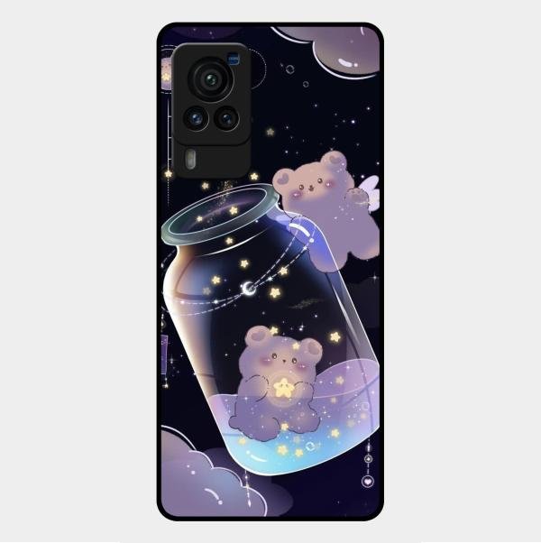 Sky Panda Design Glass Phone Case Cover V2 For Vivo X60 Pro 5G
