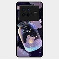 Sky Panda Design Glass Phone Case Cover V2 For Vivo X80 5G