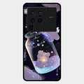 Sky Panda Design Glass Phone Case Cover V2 For Vivo X80 Pro 5G