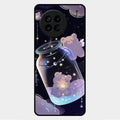 Sky Panda Design Glass Phone Case Cover V2 For Vivo X90 5G