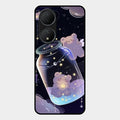Sky Panda Design Glass Phone Case Cover V2 For Vivo Y100A 5G