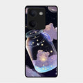 Sky Panda Design Glass Phone Case Cover V2 For Vivo Y200 Pro 5G