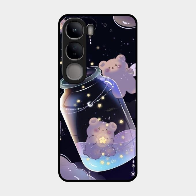 Sky Panda Design Glass Phone Case Cover V2 For Vivo Y300 5G