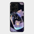 Sky Panda Design Glass Phone Case Cover V2 For Vivo Y35