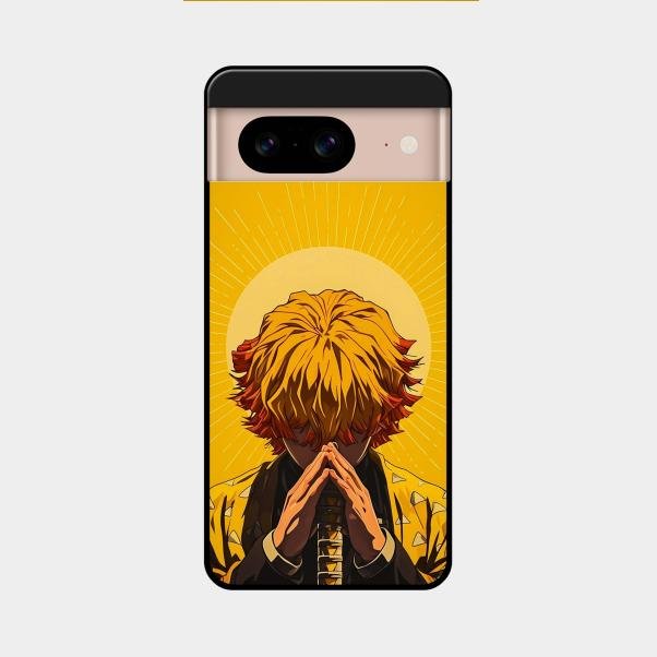 Sleepy Slayer Glass Case Cover For Google Pixel 8 5G