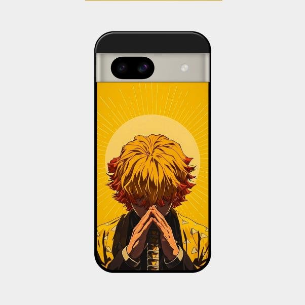 Sleepy Slayer Glass Case Cover For Google Pixel 8A 5G
