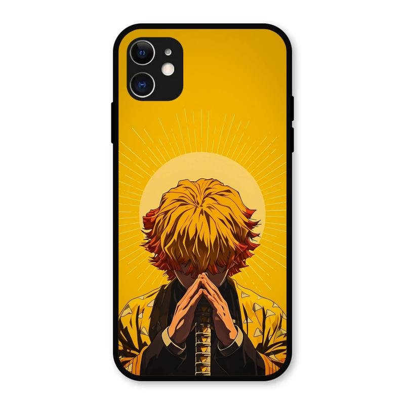 Sleepy Slayer Glass Case Cover For iPhone 11