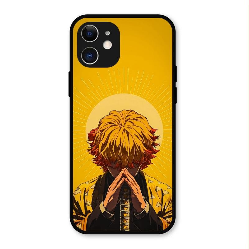 Sleepy Slayer Glass Case Cover For iPhone 12