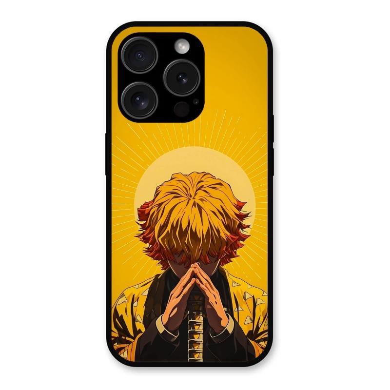 Sleepy Slayer Glass Case Cover For iPhone 15 Pro Max