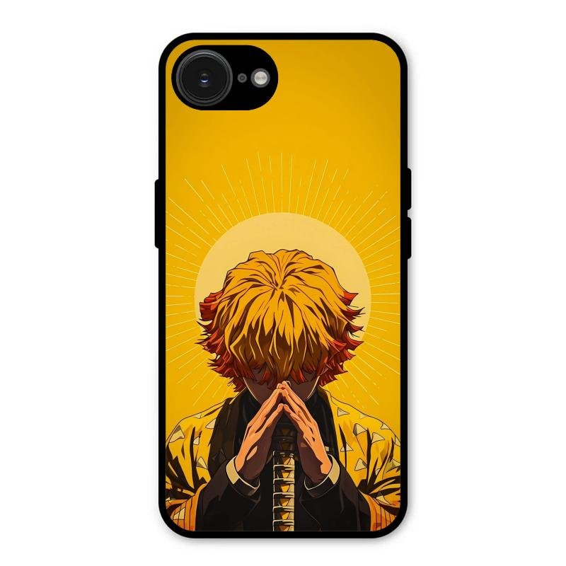 Sleepy Slayer Glass Case Cover For iPhone 16e