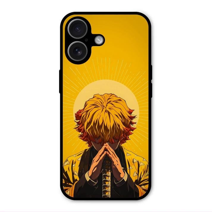 Sleepy Slayer Glass Case Cover For iPhone 17