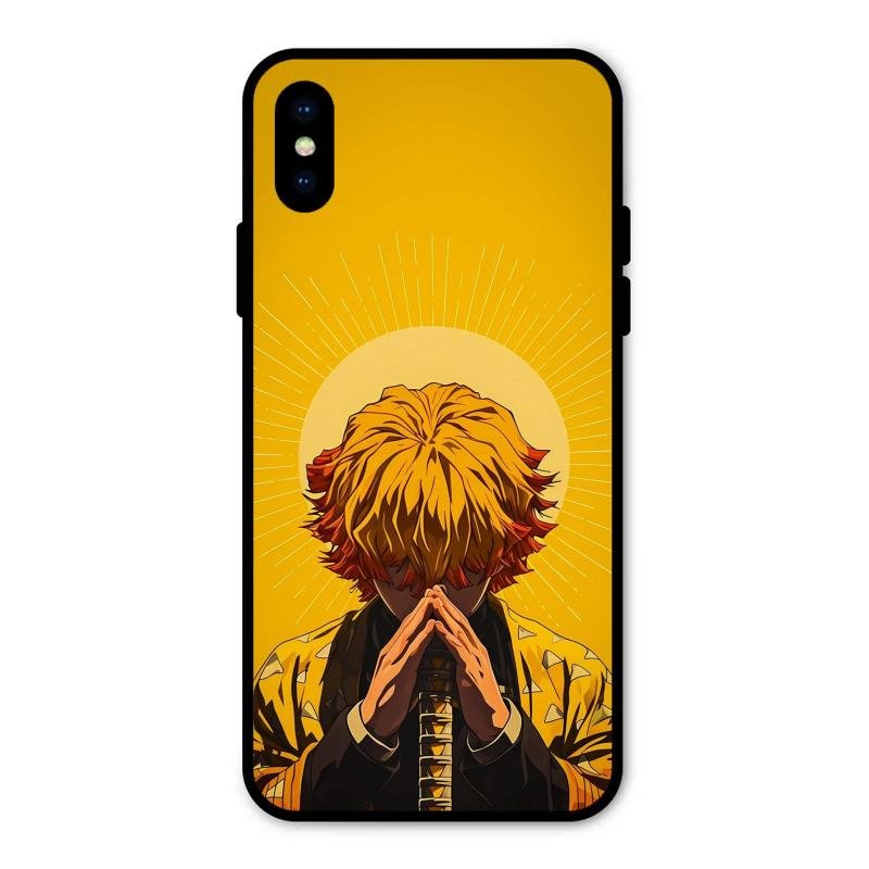Sleepy Slayer Glass Case Cover For iPhone XS