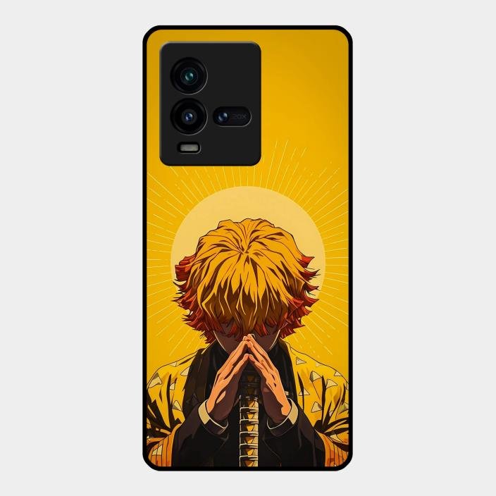Sleepy Slayer Glass Case Cover For Iqoo 9T 5G