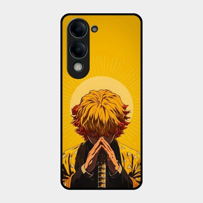 Sleepy Slayer Glass Case Cover For Iqoo Z10 Lite