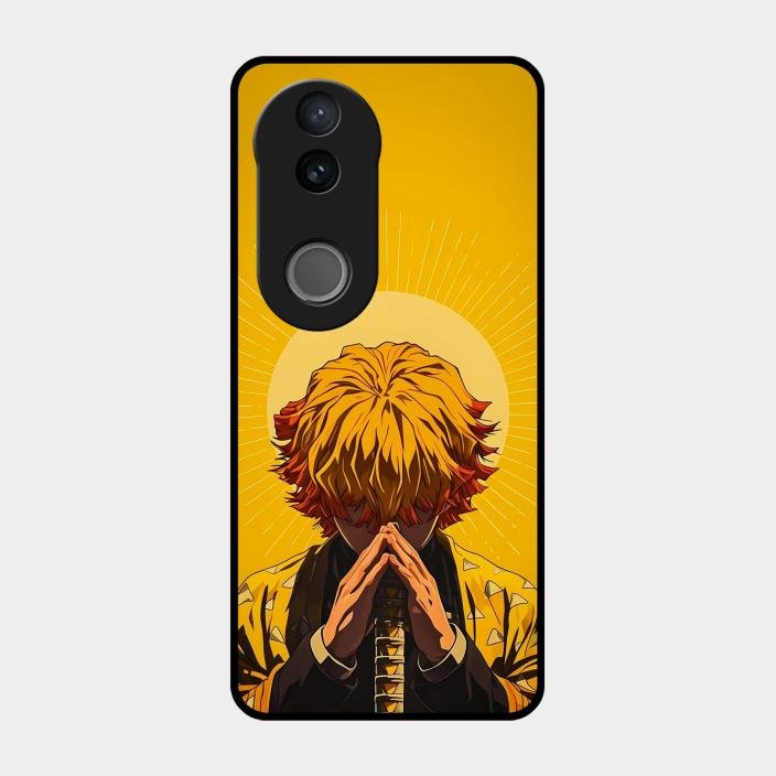 Sleepy Slayer Glass Case Cover For Iqoo Z10R