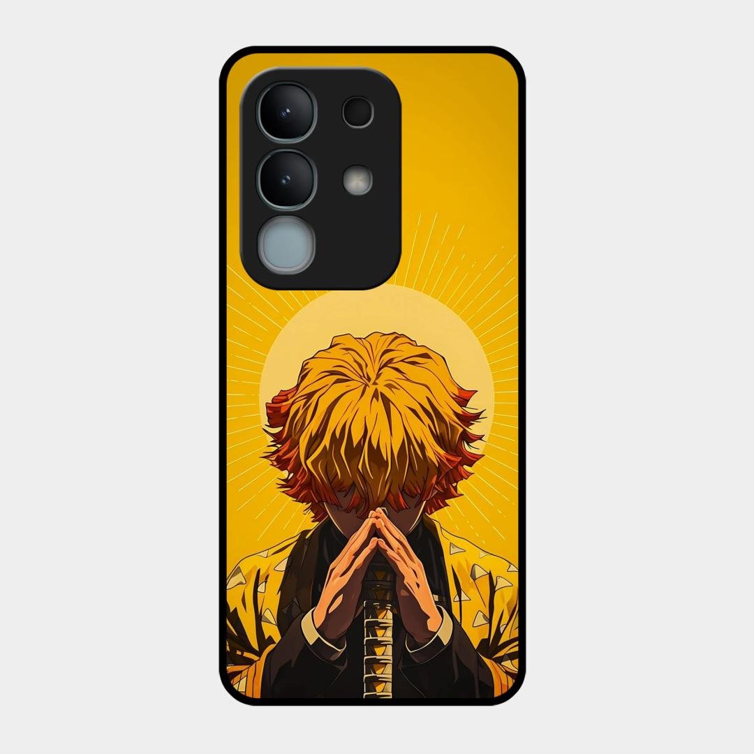 Sleepy Slayer Glass Case Cover For iQOO Z10x 5G