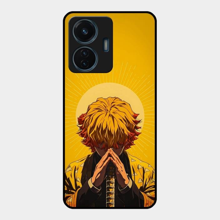 Sleepy Slayer Glass Case Cover For Iqoo Z6 Lite 5G