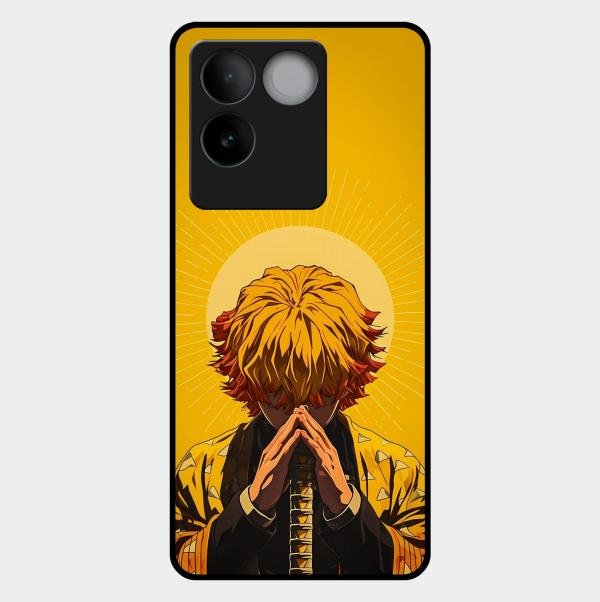 Sleepy Slayer Glass Case Cover For Iqoo Z7 Pro 5G