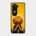 Sleepy Slayer Glass Case Cover For Iqoo Z9S 5G