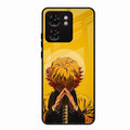 Sleepy Slayer Glass Case Cover For Motorola Edge 40