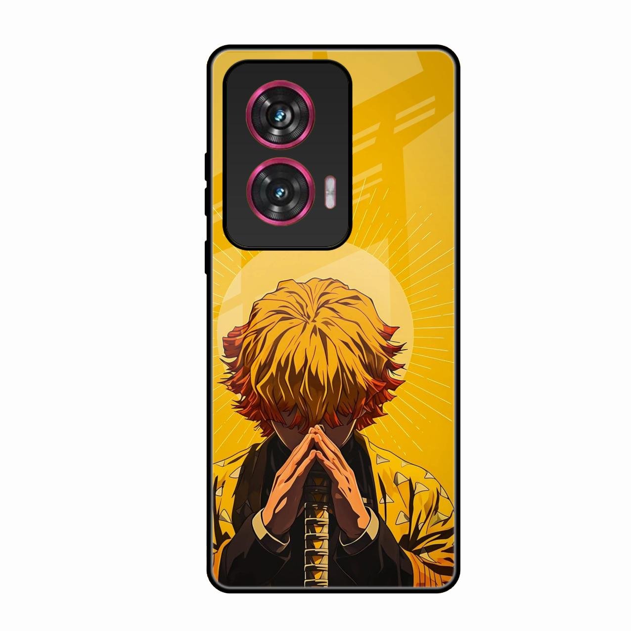 Sleepy Slayer Glass Case Cover For Motorola Edge 50 Fusion 5G
