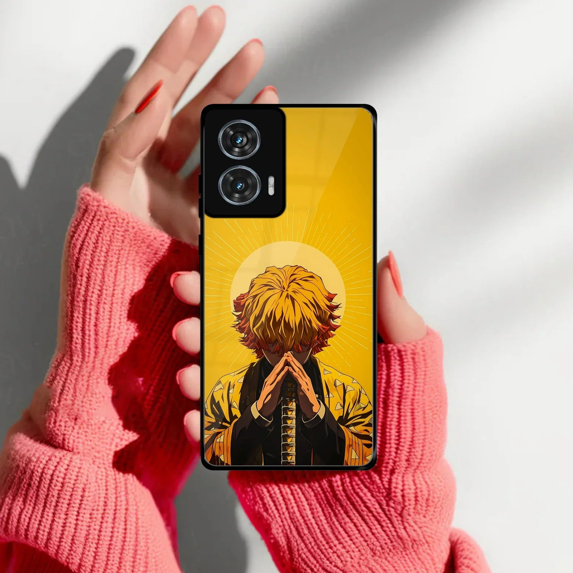 Sleepy Slayer Glass Case Cover For Motorola - ShopOnCliQ