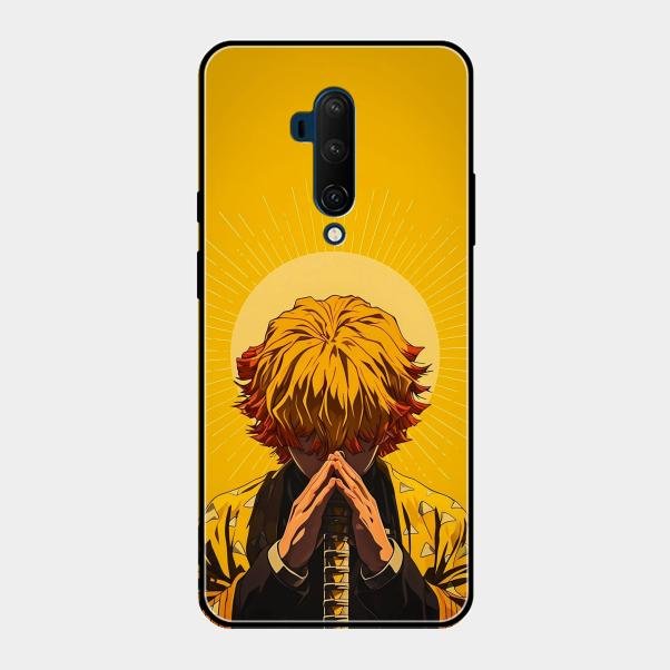 Sleepy Slayer Glass Case Cover For Oneplus 7T Pro
