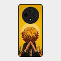 Sleepy Slayer Glass Case Cover For Oppo F27 Pro Plus 5G