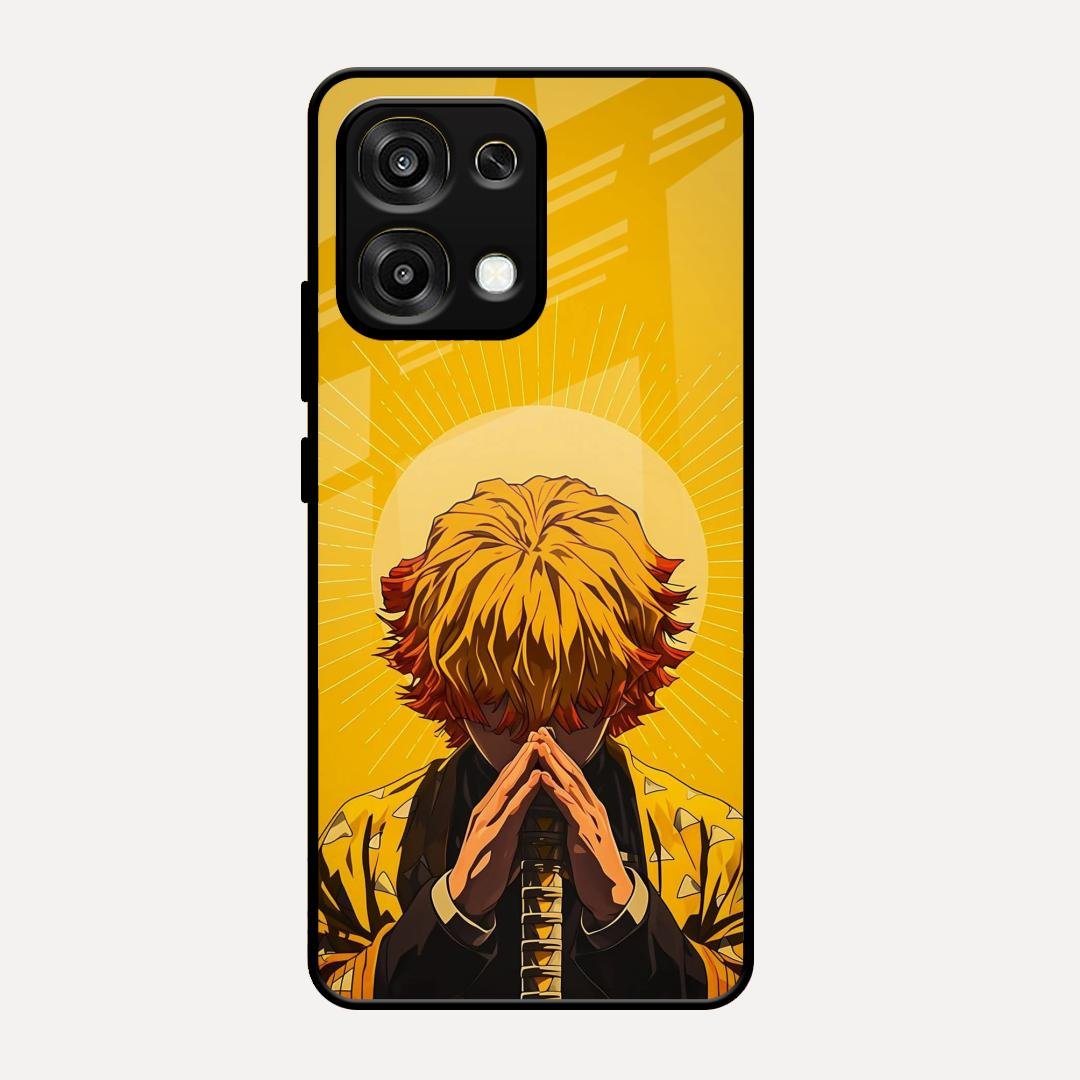 Sleepy Slayer Glass Case Cover For Oppo F31 5G