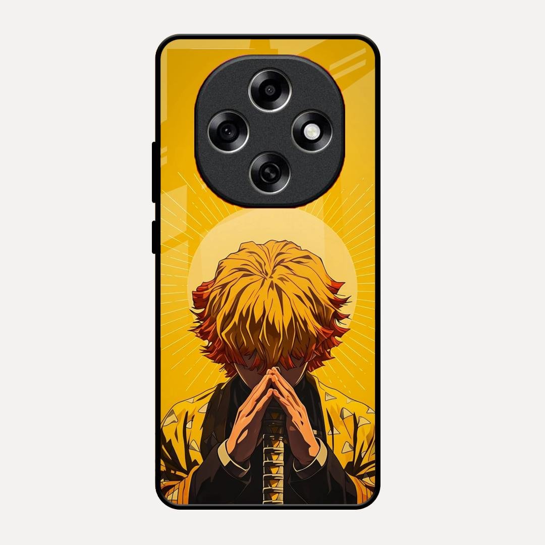 Sleepy Slayer Glass Case Cover For Oppo F31 Pro 5G