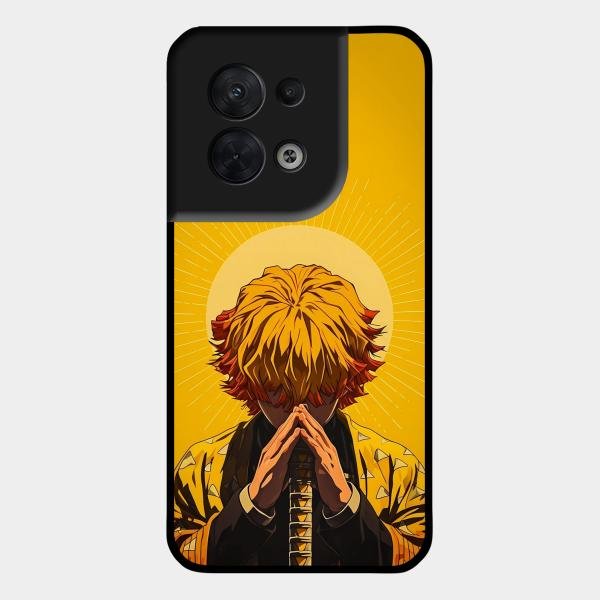 Sleepy Slayer Glass Case Cover For Oppo Reno 8 5G