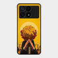 Sleepy Slayer Glass Case Cover For Poco X6 Pro 5G