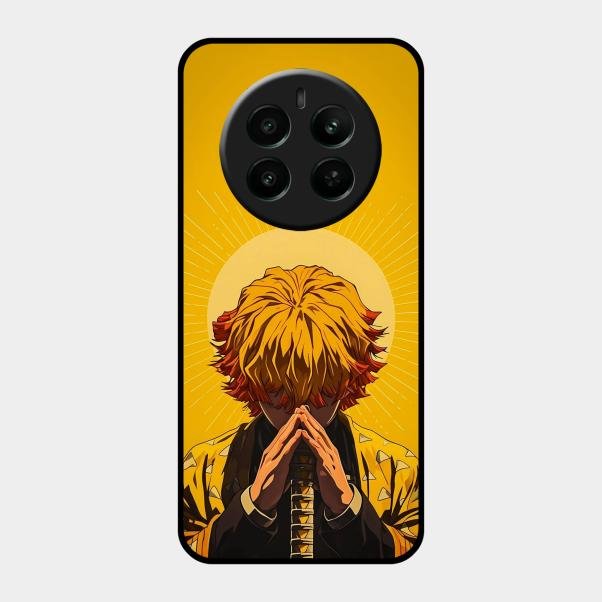 Sleepy Slayer Glass Case Cover For Realme 12 Plus 5G