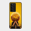 Sleepy Slayer Glass Case Cover For Realme 14X 5G