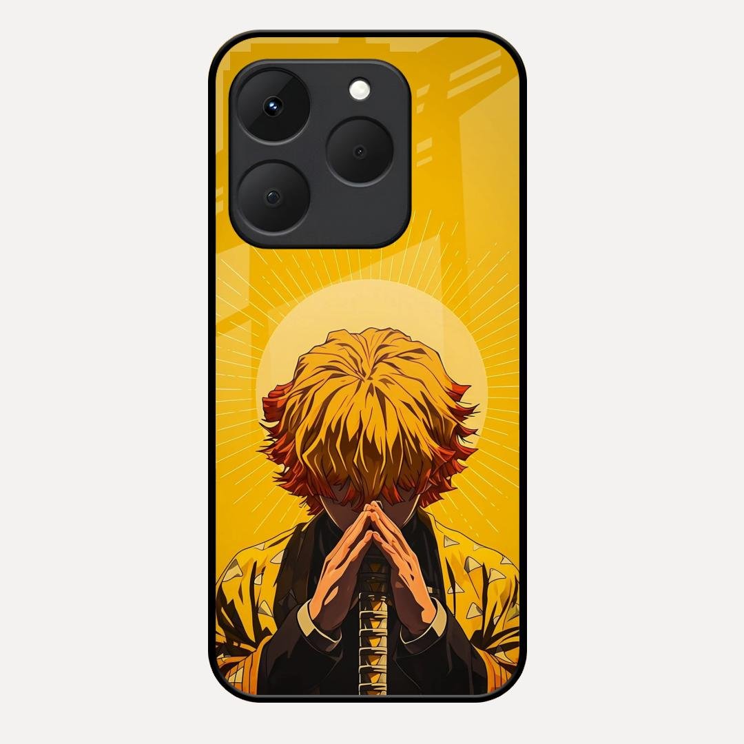 Sleepy Slayer Glass Case Cover For Realme 15T 5G